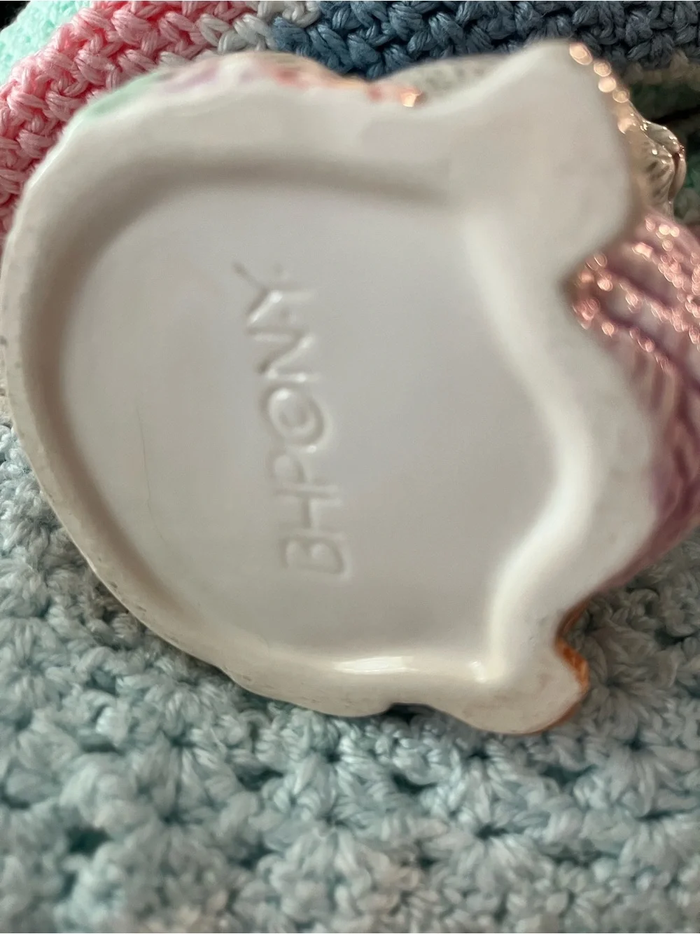 Vintage Ceramic Kittens with Yarn Cup/Trinket Holder